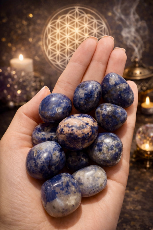 Sodalit Trommelsteine 2.5 cm – Klarheit, Intuition & innere Balance