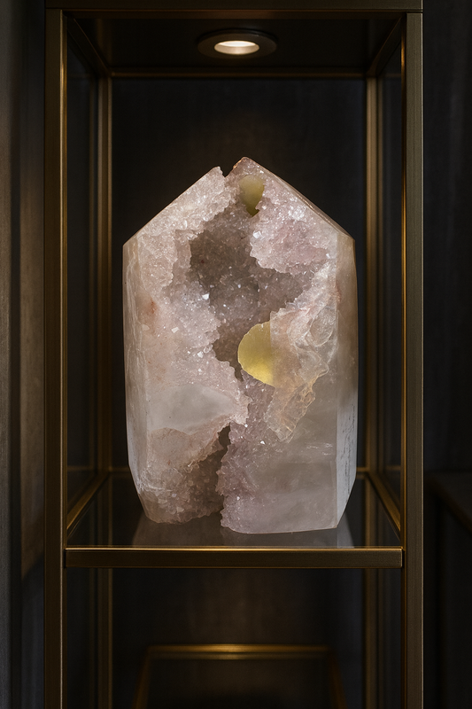 Bezaubernder Rosa Rainbow Amethyst 7.5 cm Uruguay