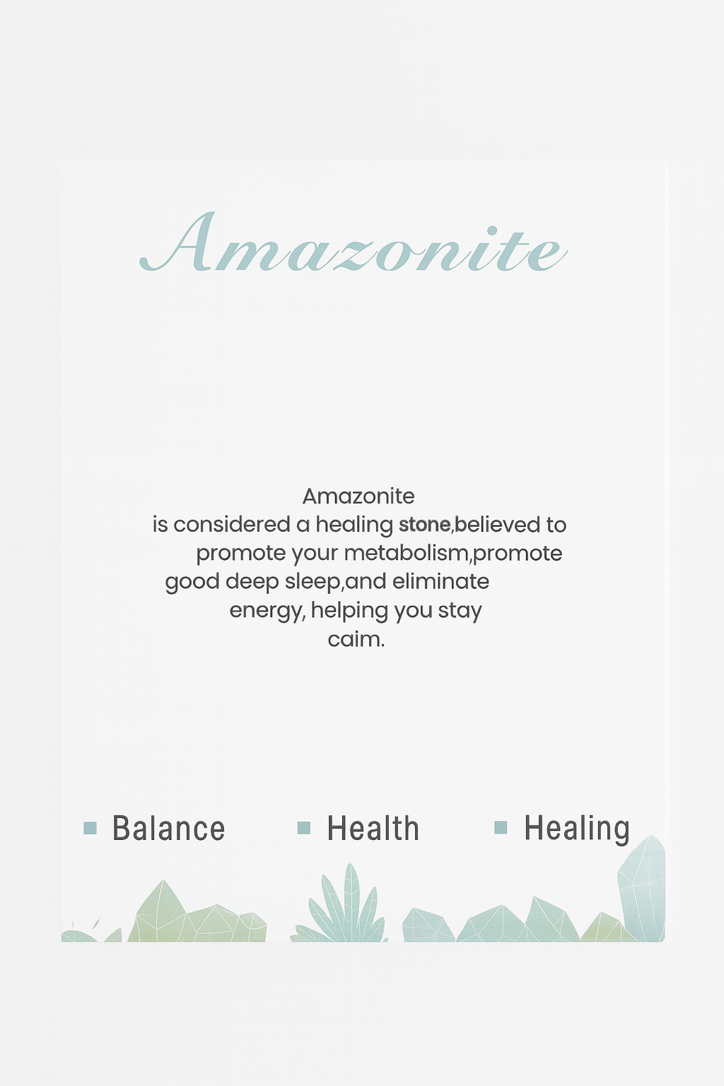 Amazonit Armband 19 cm – Edelsteinarmband für Harmonie, innere Ruhe & Ausgeglichenheit 🌿