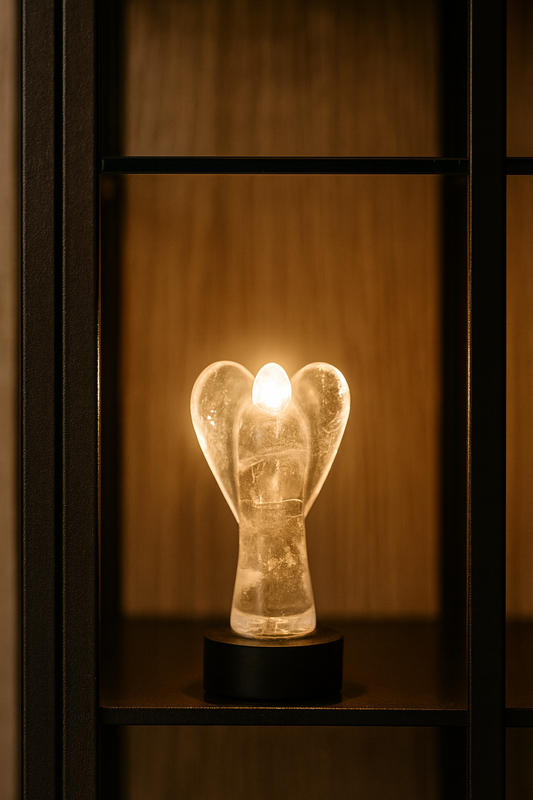 Bergkristall Engel 5,5–6 cm | Handgeschliffen | Klarer Schutzengel