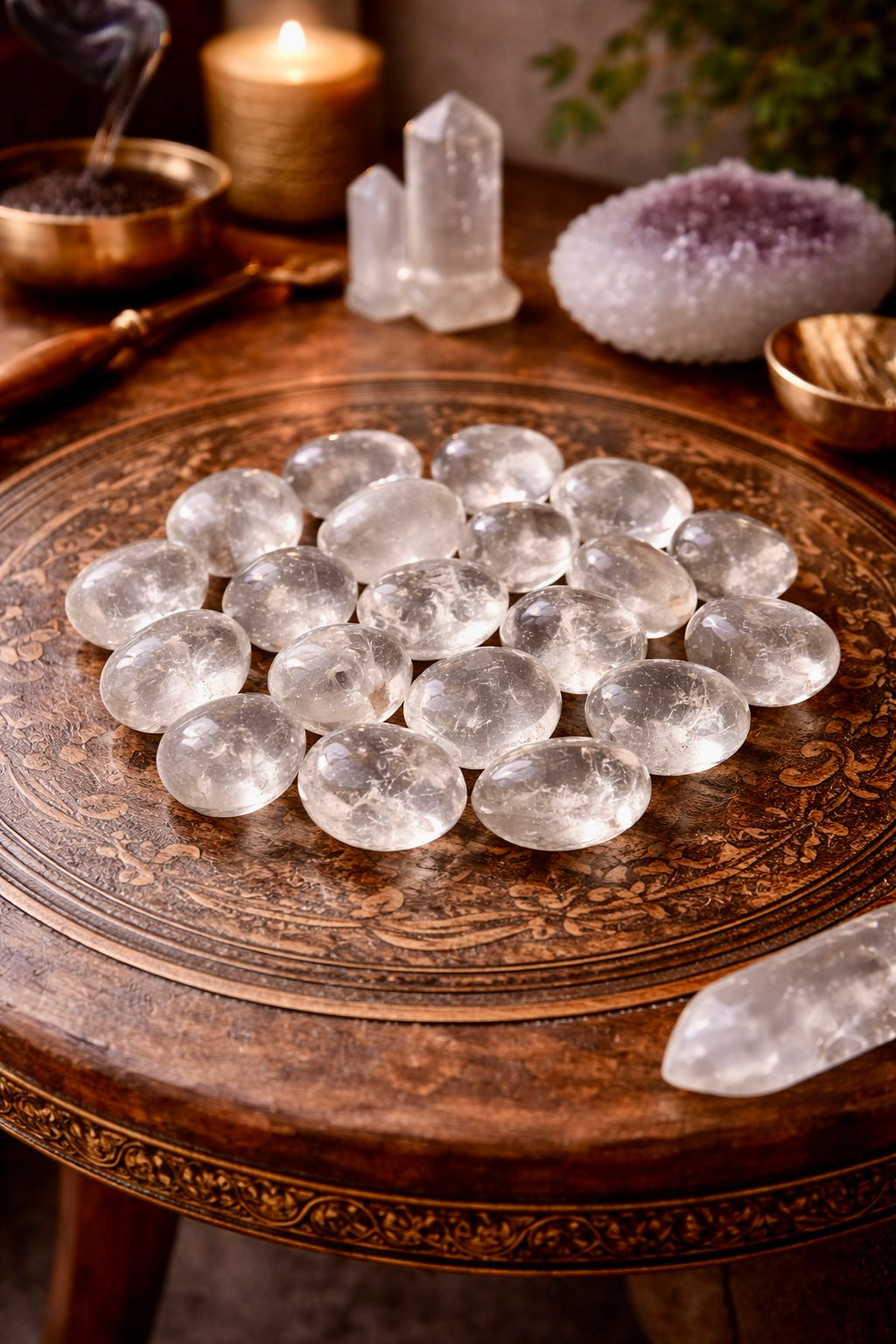 Bergkristall Trommelsteine Premium Qualität – klarer Quarz ca. 2.5-3 cm