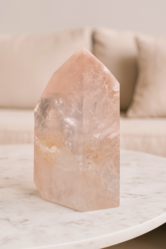 Pink Lithium Kristall 13,7 cm – Mit klaren Phantomen & 1,14 kg Rarität aus Brasilien