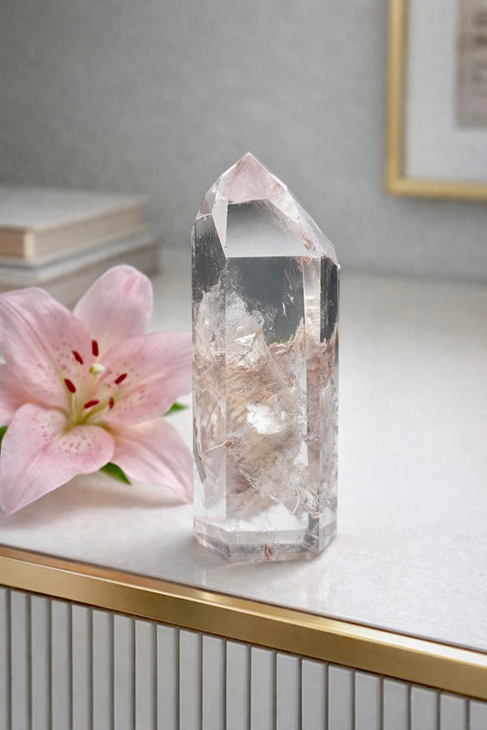 Special Inclusions: Pink-Lithium-Spitze 💖 - 5.4cm, 28g