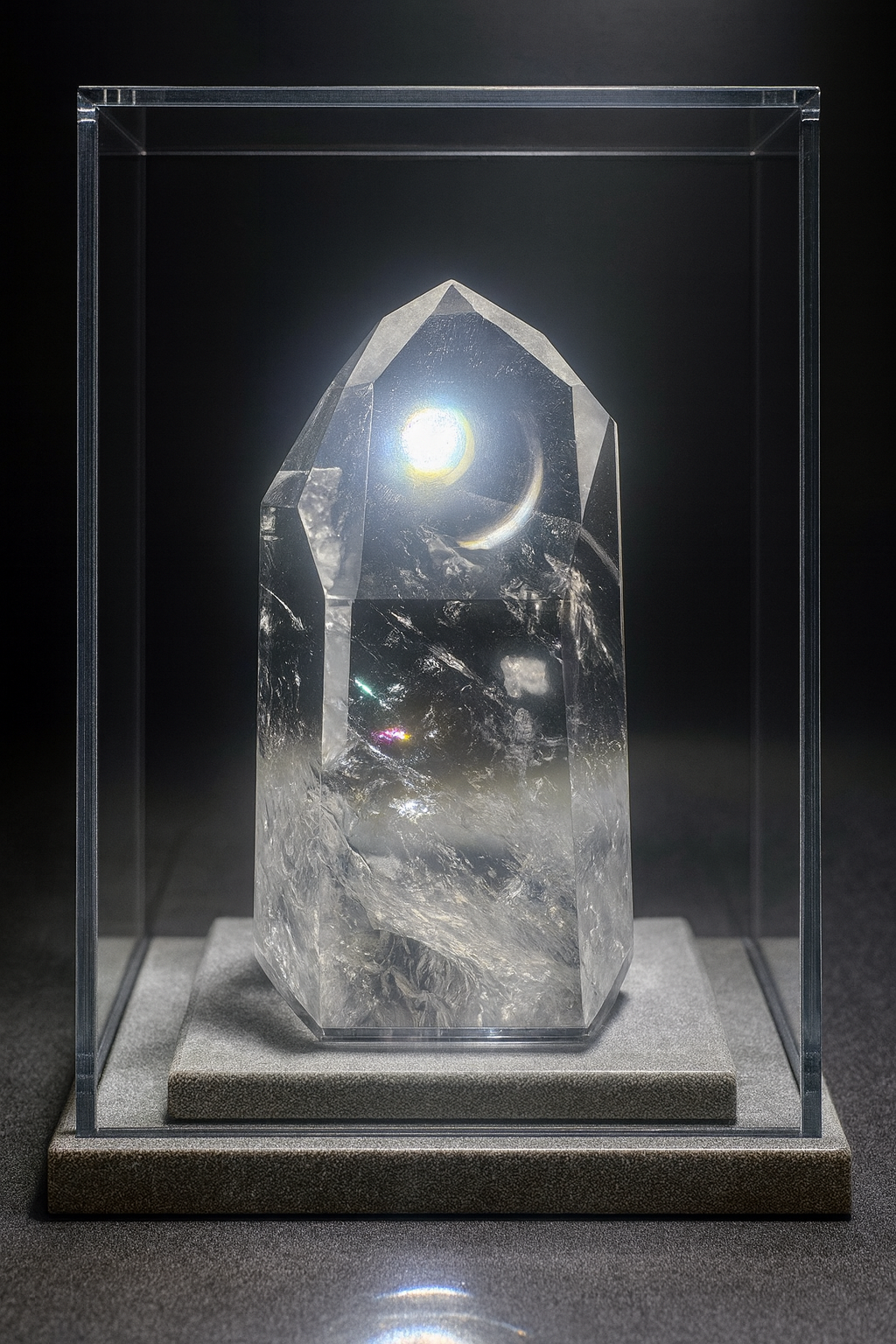 Sehr klare Bergkristall Spitze - 9cm, 198g