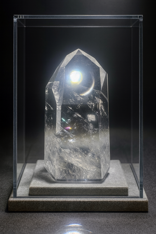 Sehr klare Bergkristall Spitze - 9cm, 198g