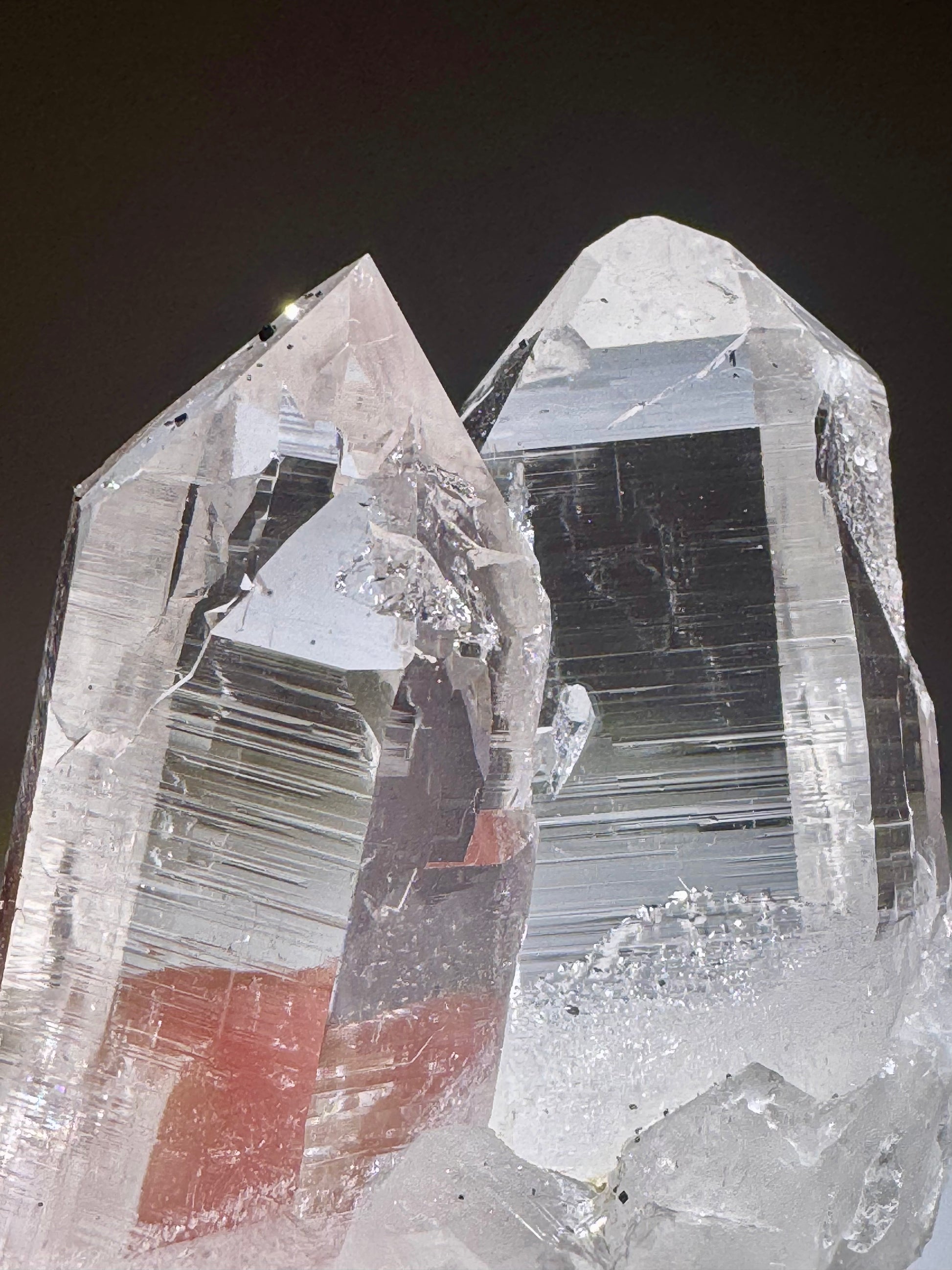 7.2 cm Himalaya-Quarz, 124 g – Extra klarer Doppelender aus dem Hochgebirge Pakistans