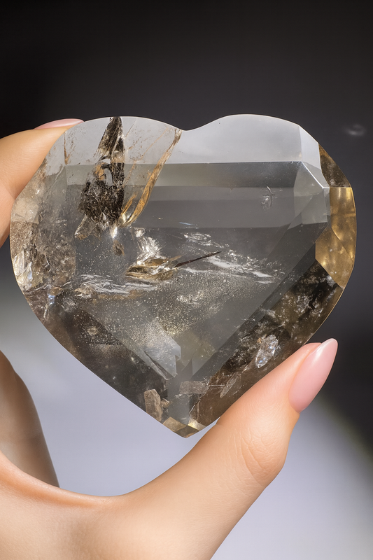 Rauchquarz-Herz 7.6 cm – Premium Qualität kaufen