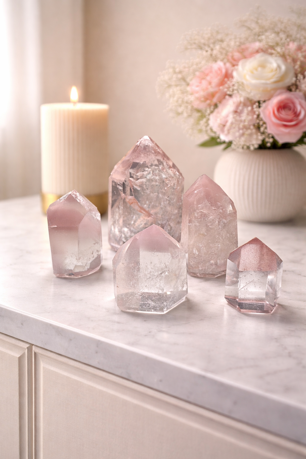 Schnuckelige Pink-Lithium-Familie 🌸 - 2 bis 4.3cm