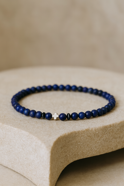 Elegante Edelstein-Armbànder – Unisex, 19,5 cm, echte Kristalle & Onyx