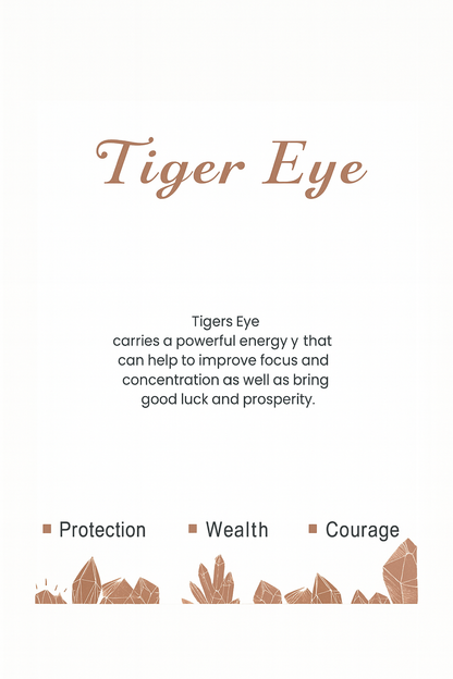 Tigerauge Armband 19 cm – Schutz & Stärke mit goldenem Edelstein aus der Natur 🐅💛