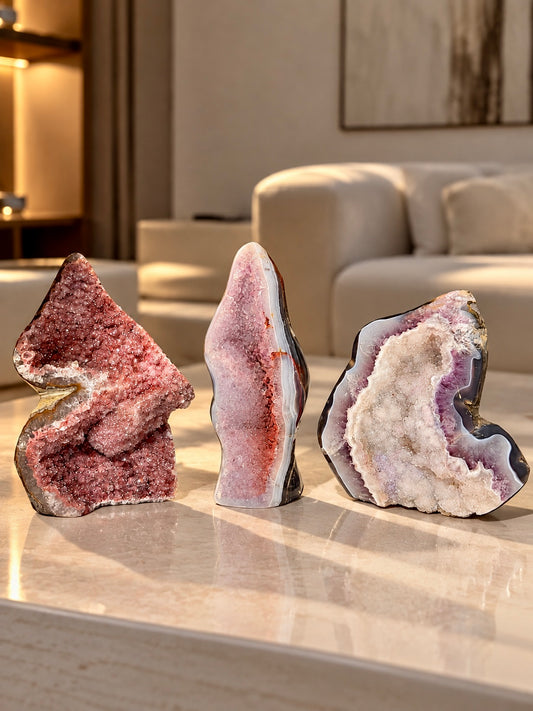 Museum Quality Rainbow Amethyst – seltene Doppelkristallisation aus Uruguay 💜✨