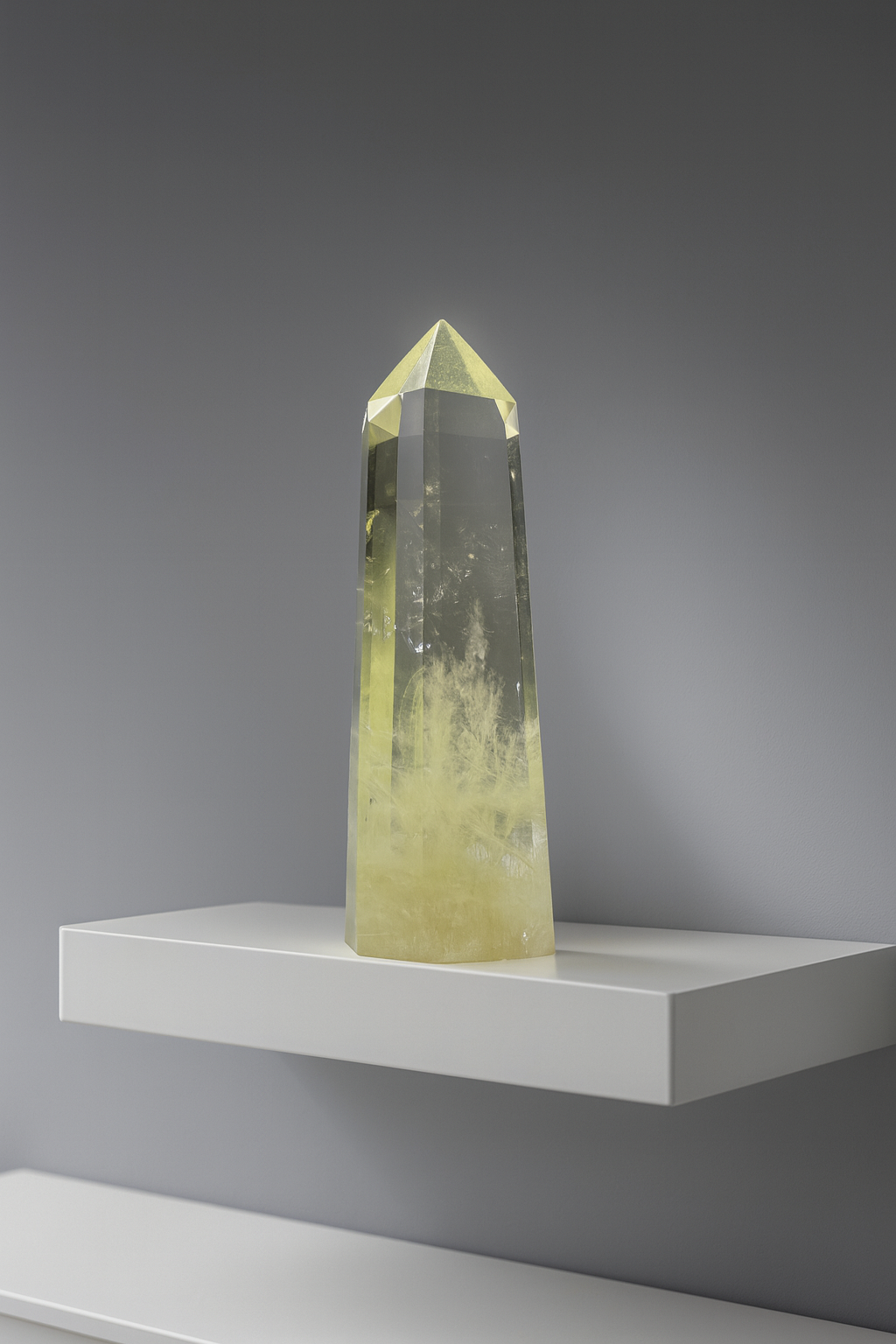 Citrinspitze 16 cm – Klarer Heilstein aus Brasilien · 556 g · Edelstein kaufen