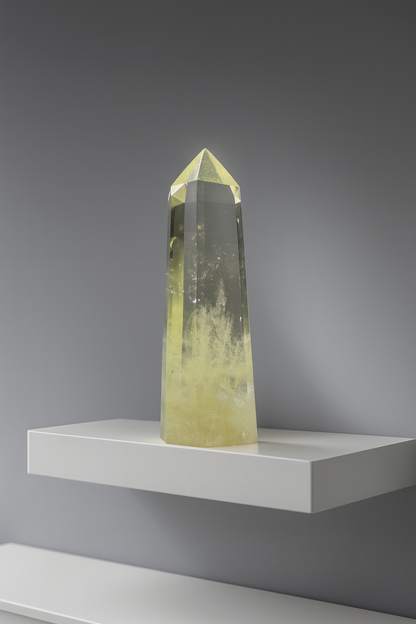 Citrinspitze 16 cm – Klarer Heilstein aus Brasilien · 556 g · Edelstein kaufen