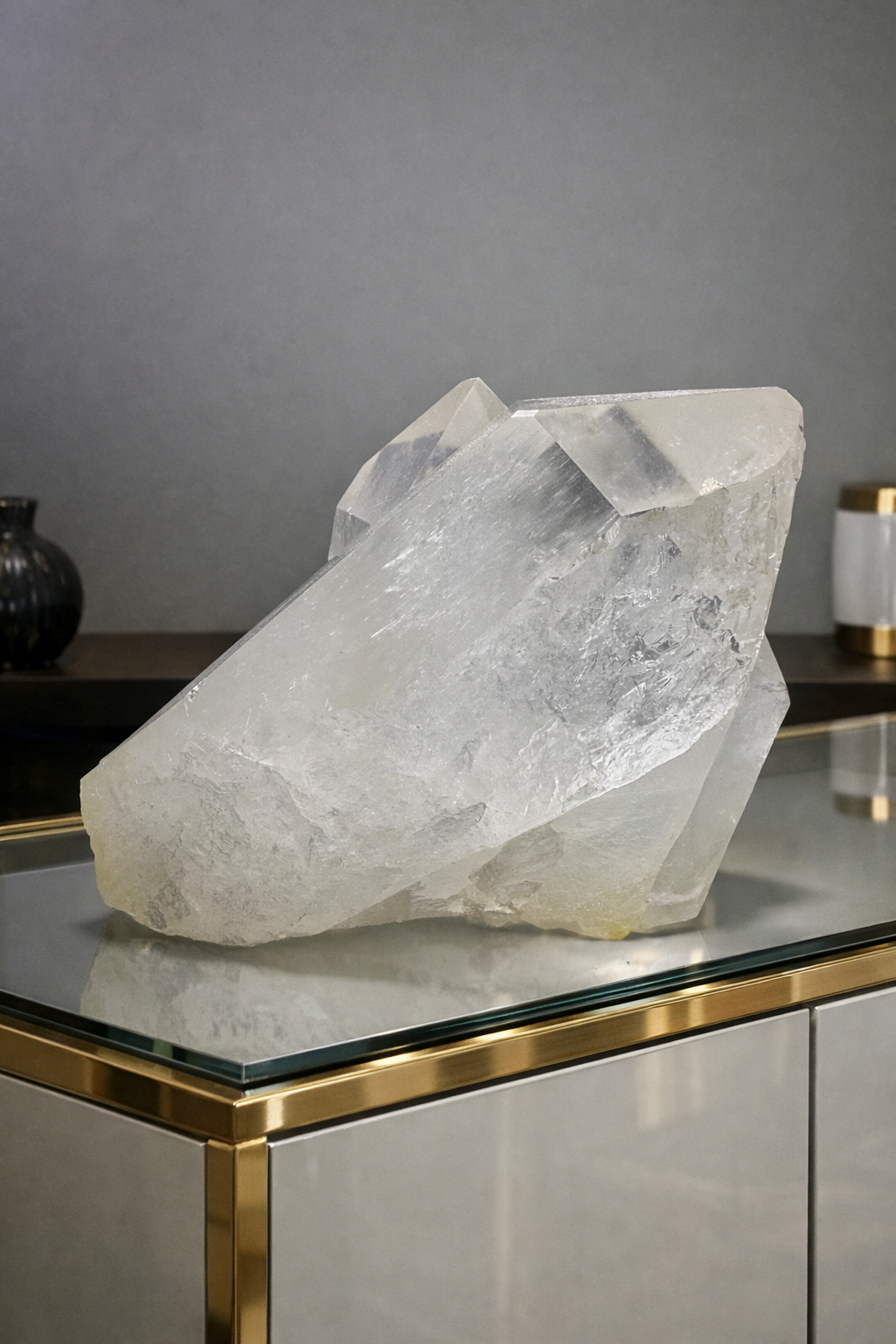 Exklusive Bergkristall Stufe aus Brasilien – 10.5 cm, 593 g, extraklar, naturbelassen & einwandfrei