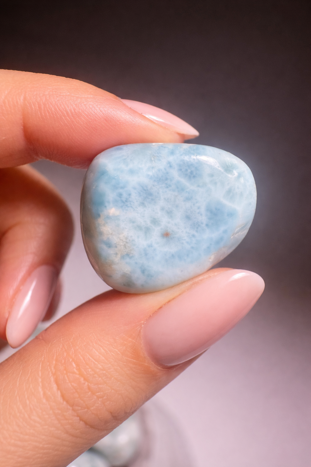 Larimar Trommelsteine 2,8–3 cm – Seltener Karibik Edelstein