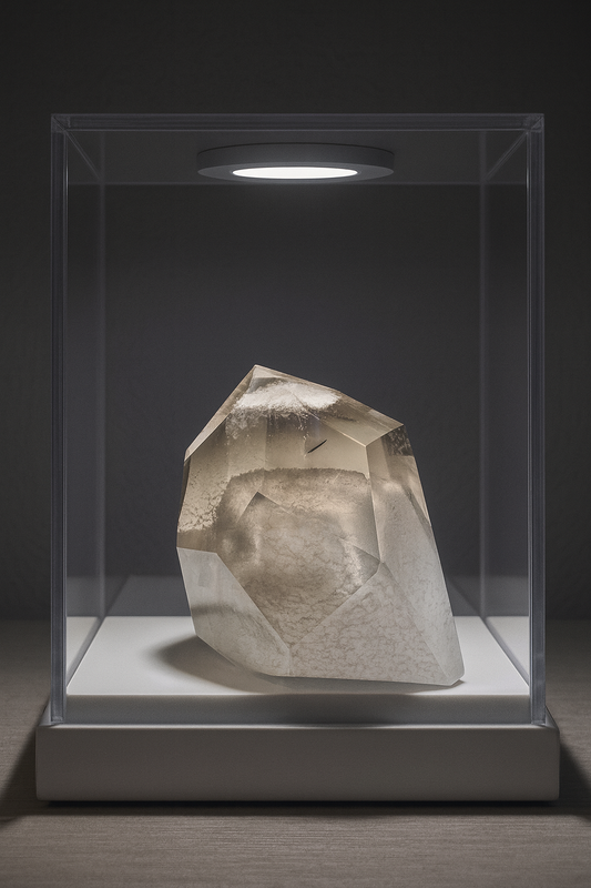 Rauchquarz mit weissem Phantom-Einschluss – 4,5 cm – Museumsqualität – Brasilien