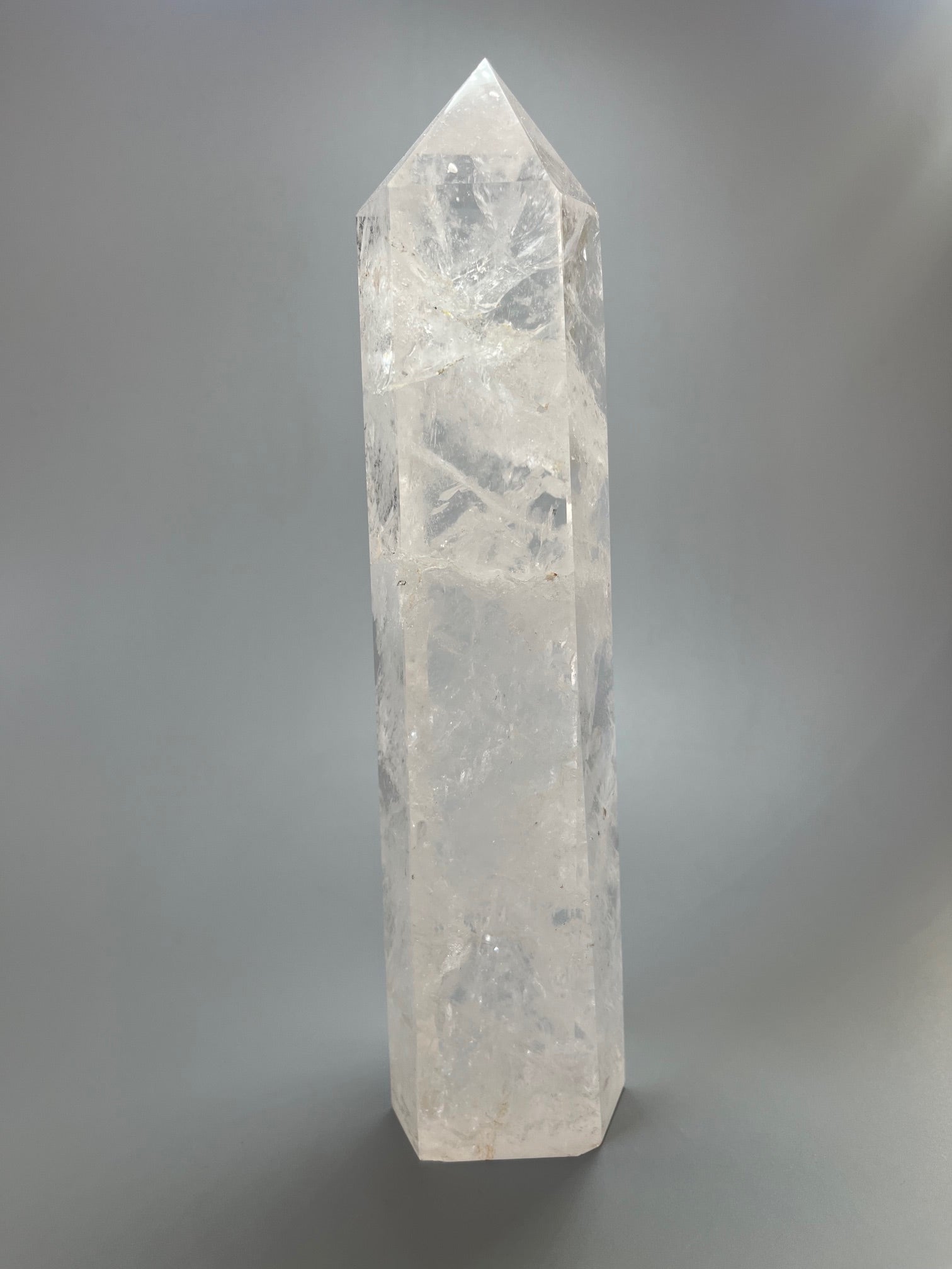 Riesige Bergkristall Spitze 29 cm 1.99 kg | 1A-Qualität extra klarer Quarz aus Brasilien
