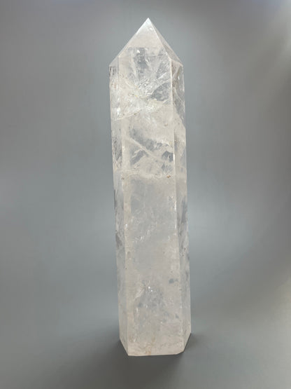 Riesige Bergkristall Spitze 29 cm 1.99 kg | 1A-Qualität extra klarer Quarz aus Brasilien