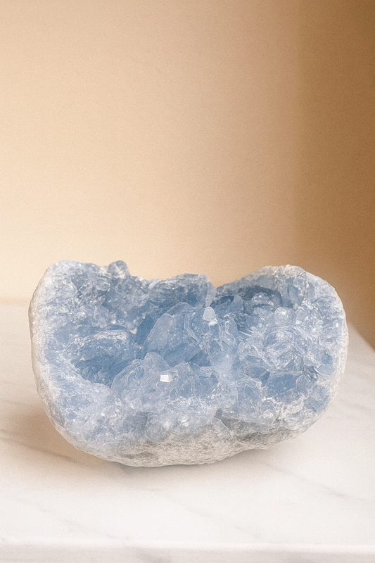 Celestin Stufe aus Madagaskar 💎 Klar & funkelnd ✨ Museumsqualität 8.3cm