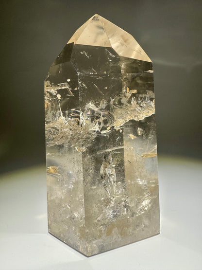 Champagnerfarbene ganz klare Rauchquarz Spitze 🥂 - 12.5cm, 682g
