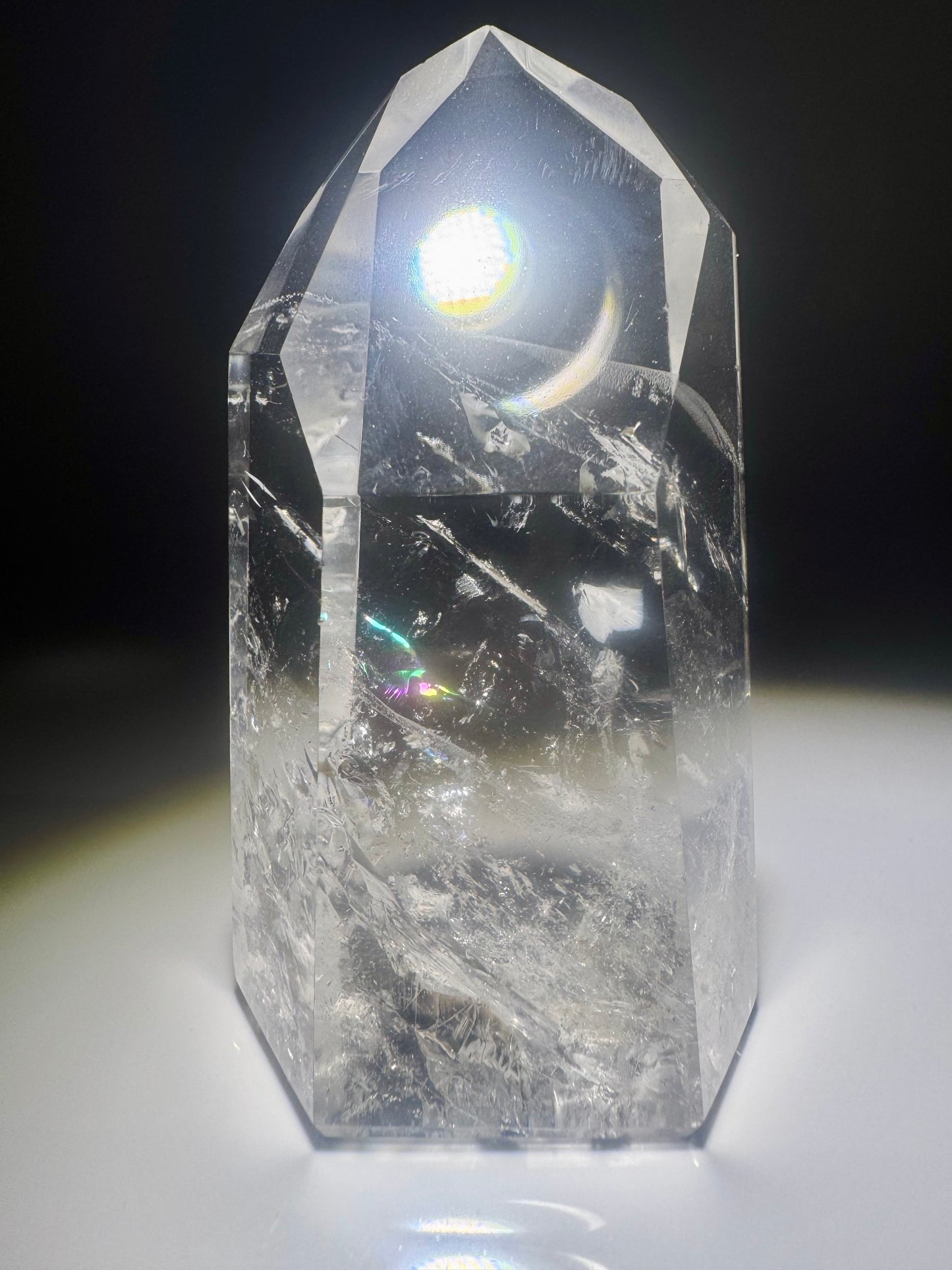 Sehr klare Bergkristall Spitze - 9cm, 198g