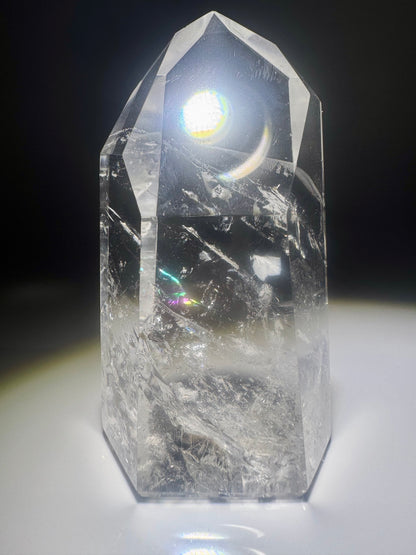 Sehr klare Bergkristall Spitze - 9cm, 198g