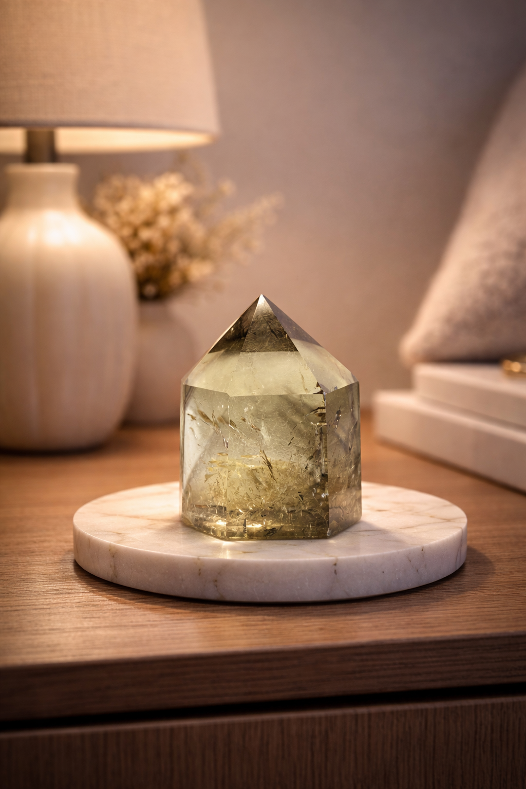 Mini Citrin Spitze mit Phantom - 4.5cm