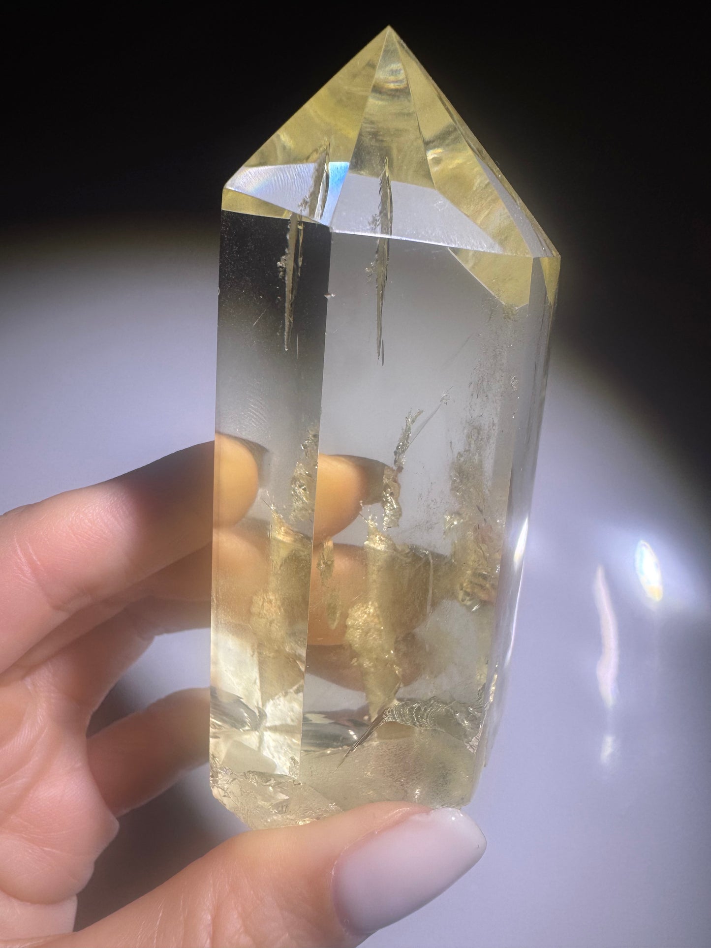 Citrine Point (extra clear) - 9cm, 221g