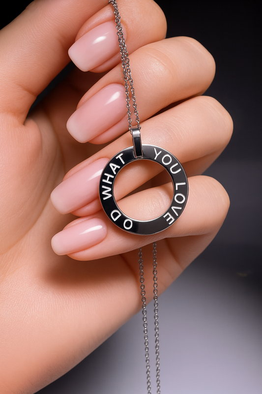 Karma Kette „Do What You Love“ 💫 40 cm mit Verlängerung