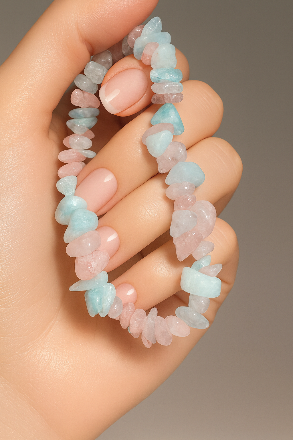 Bezauberndes 3er Edelstein-Armbandset – Morganite, Jade & Rosenquarz ✨💗