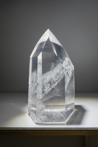 Ultraklare Lemurian Spitze aus Bahia – 16 cm · 1.4 kg 💎