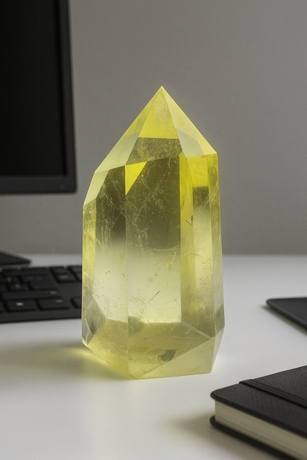 Citrin Spitze (extra klar) - 7cm, 123g