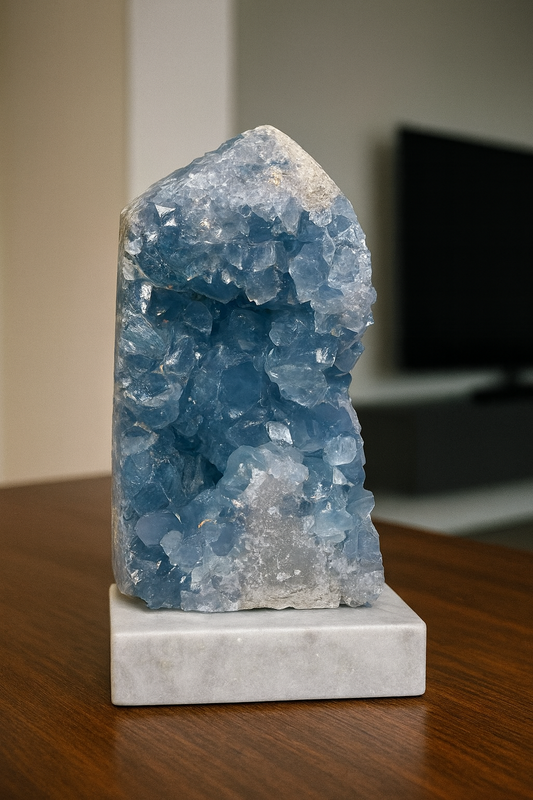 Madagaskar Celestin 13 cm – handverlesener Edelstein in Top-Qualität