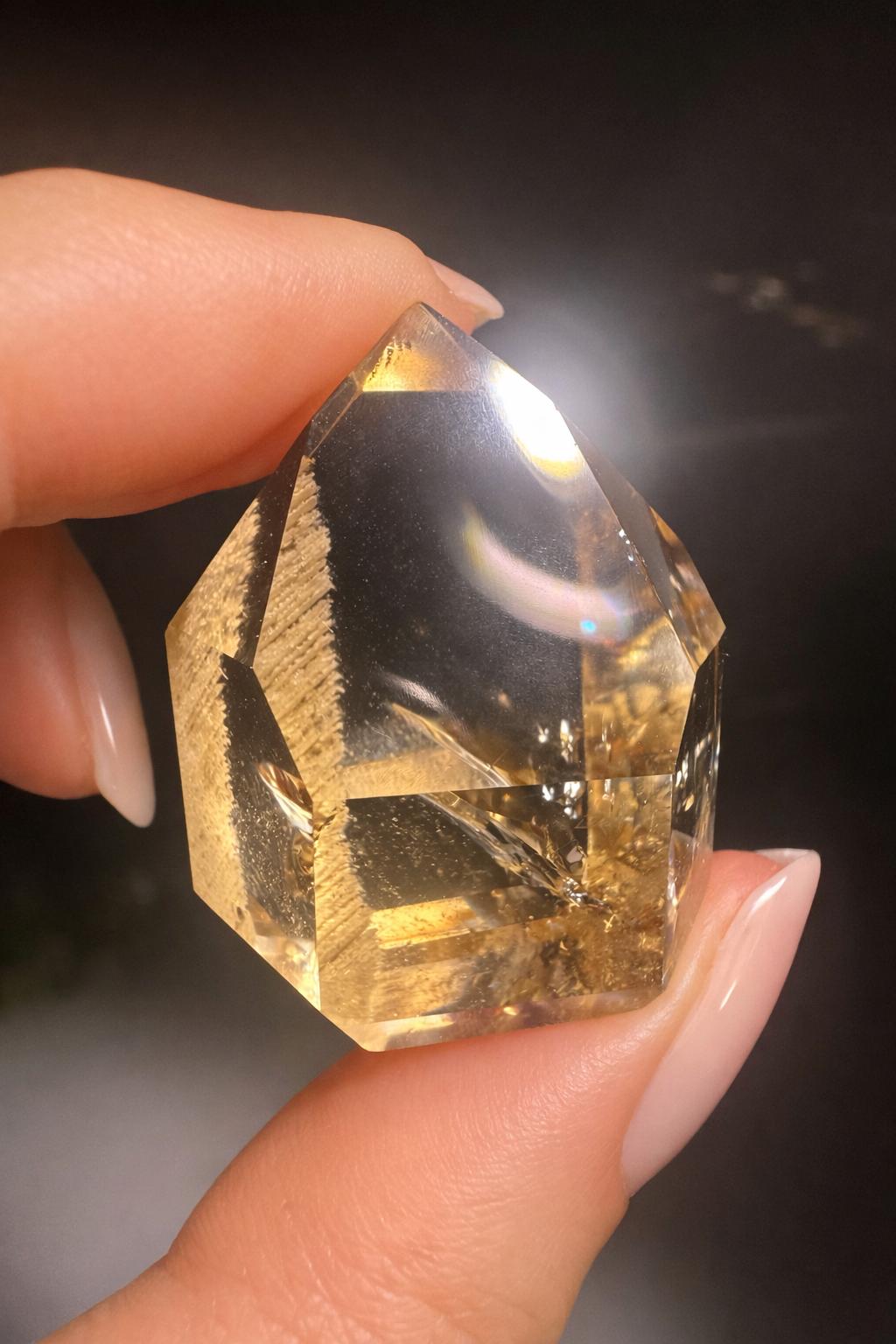 Citrin Kristall 3 cm – Ultra klar & in Museumsqualität 💎