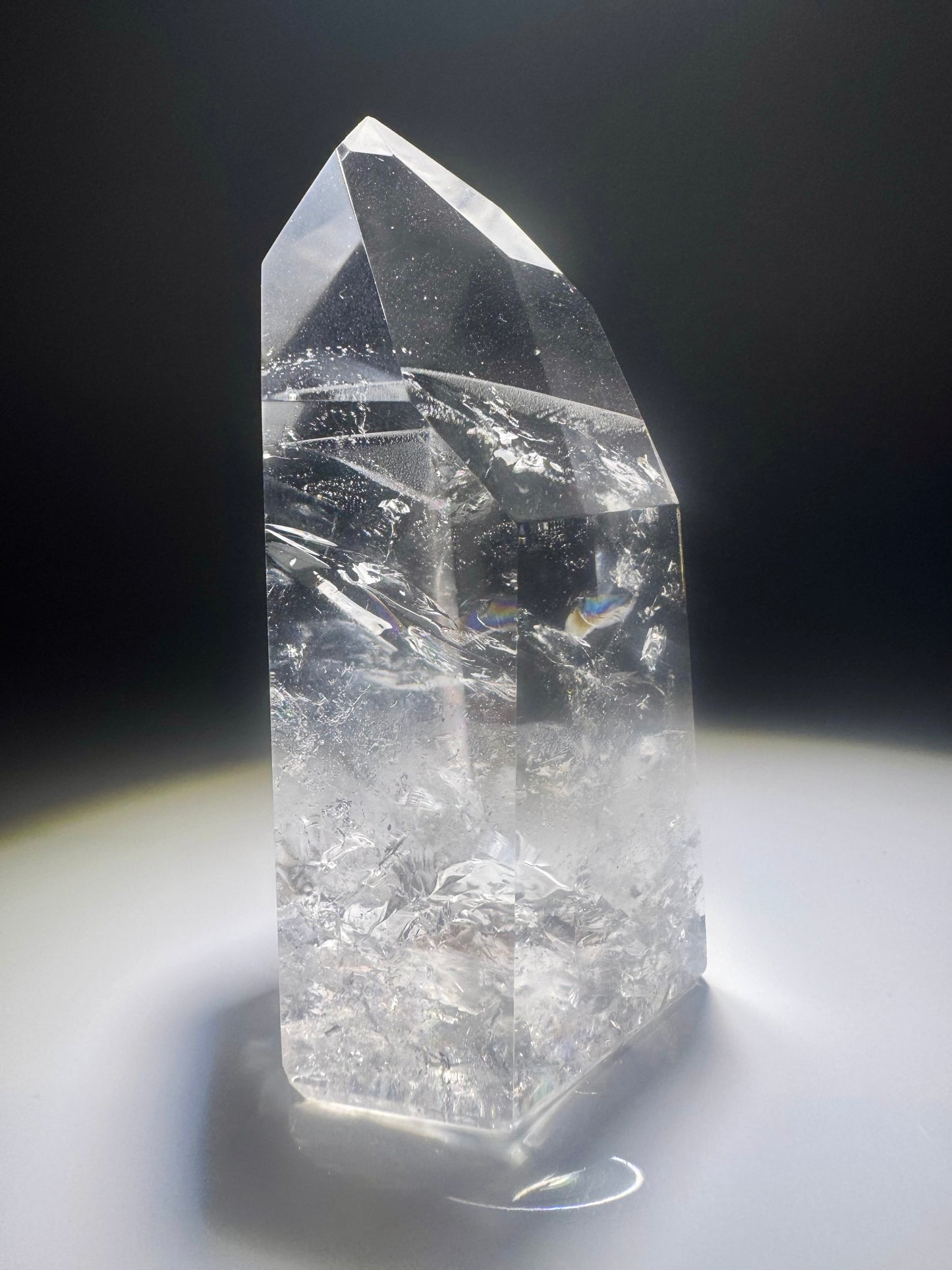 Sehr klare Bergkristall Spitze - 9cm, 198g