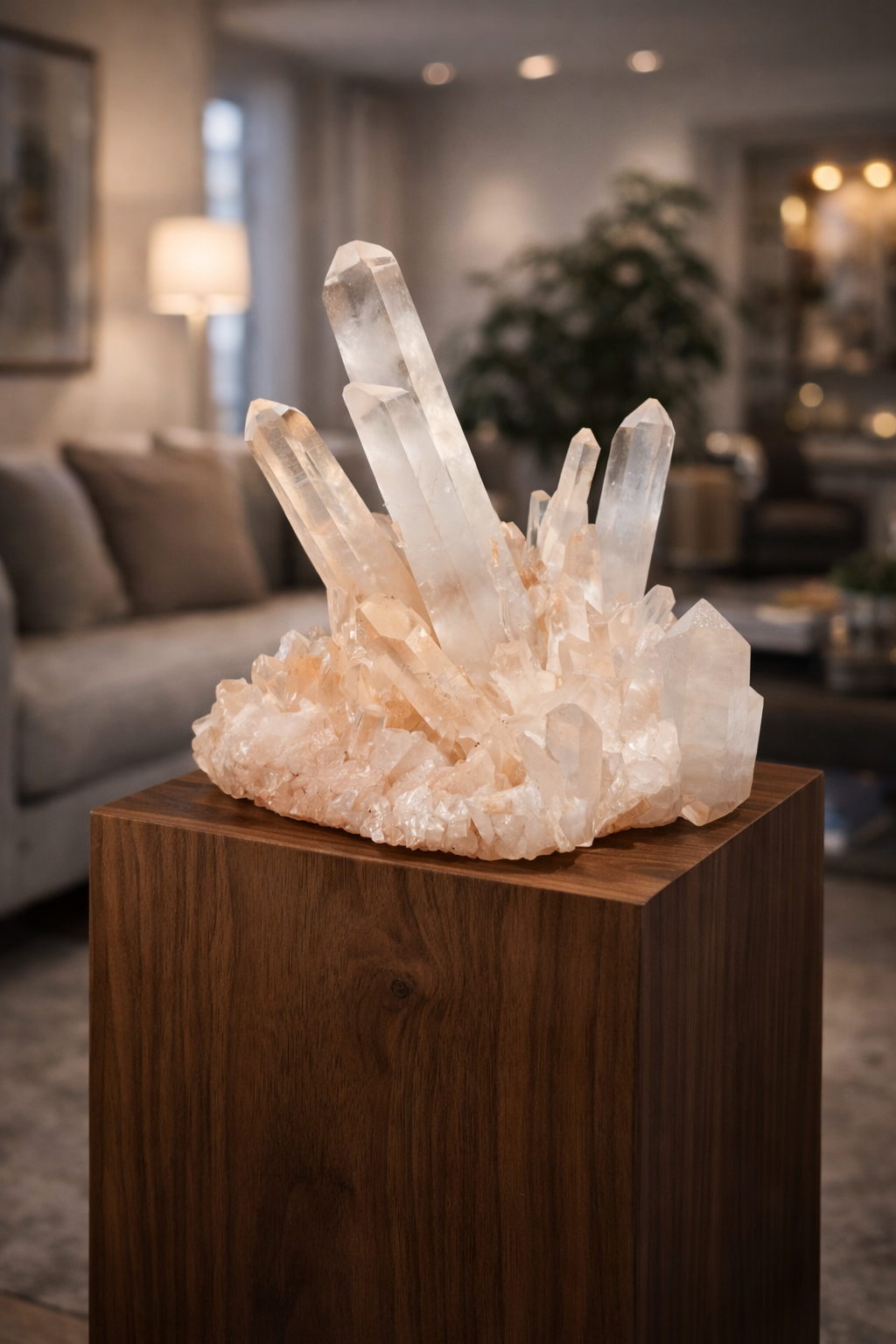 Bezaubernde Pink Quarz Stufen Kristall aus Madagaskar · 20 cm · 3,4 kg ✨