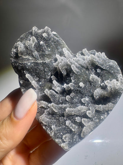Amethyst Heart - 7.5cm, 208g