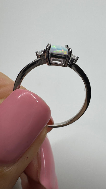 Bezaubernder Opal Ring 💍 925 Silber - Grösse 7/54