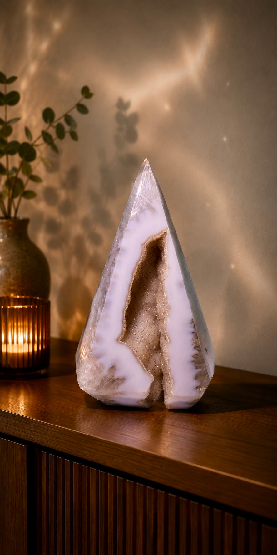 Achat-Diamant aus Brasilien – 17 cm | 1,07 kg 🤍