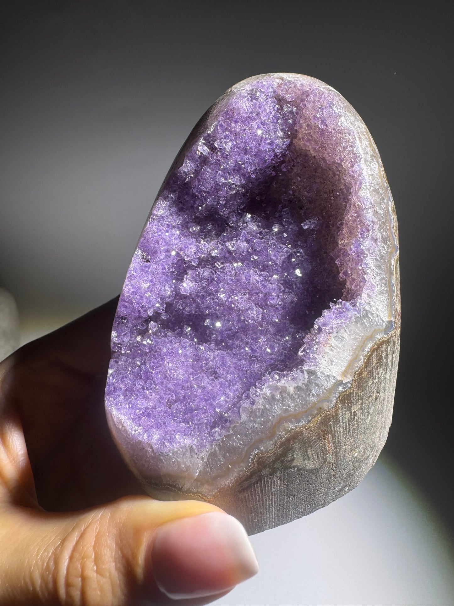 Rainbow Amethyst Cutbase - 7.5cm, 372g