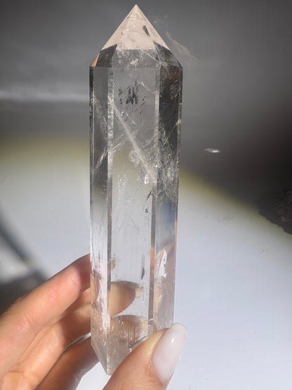 Sehr klare Bergkristall Spitze - 14cm, 265g