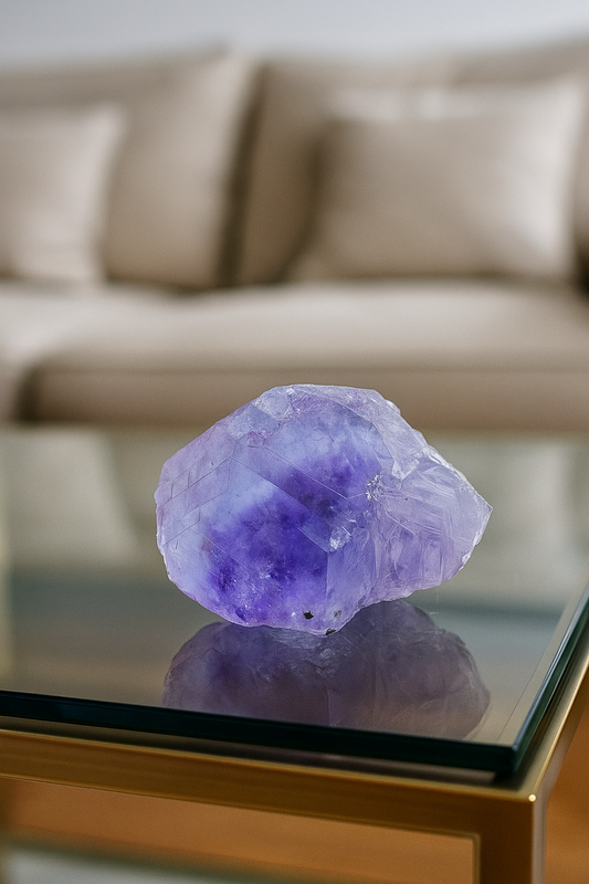 Phantom Glas-Fluorit mit klarer Struktur – 5.4 cm, 140 g, hochwertiger Edelstein