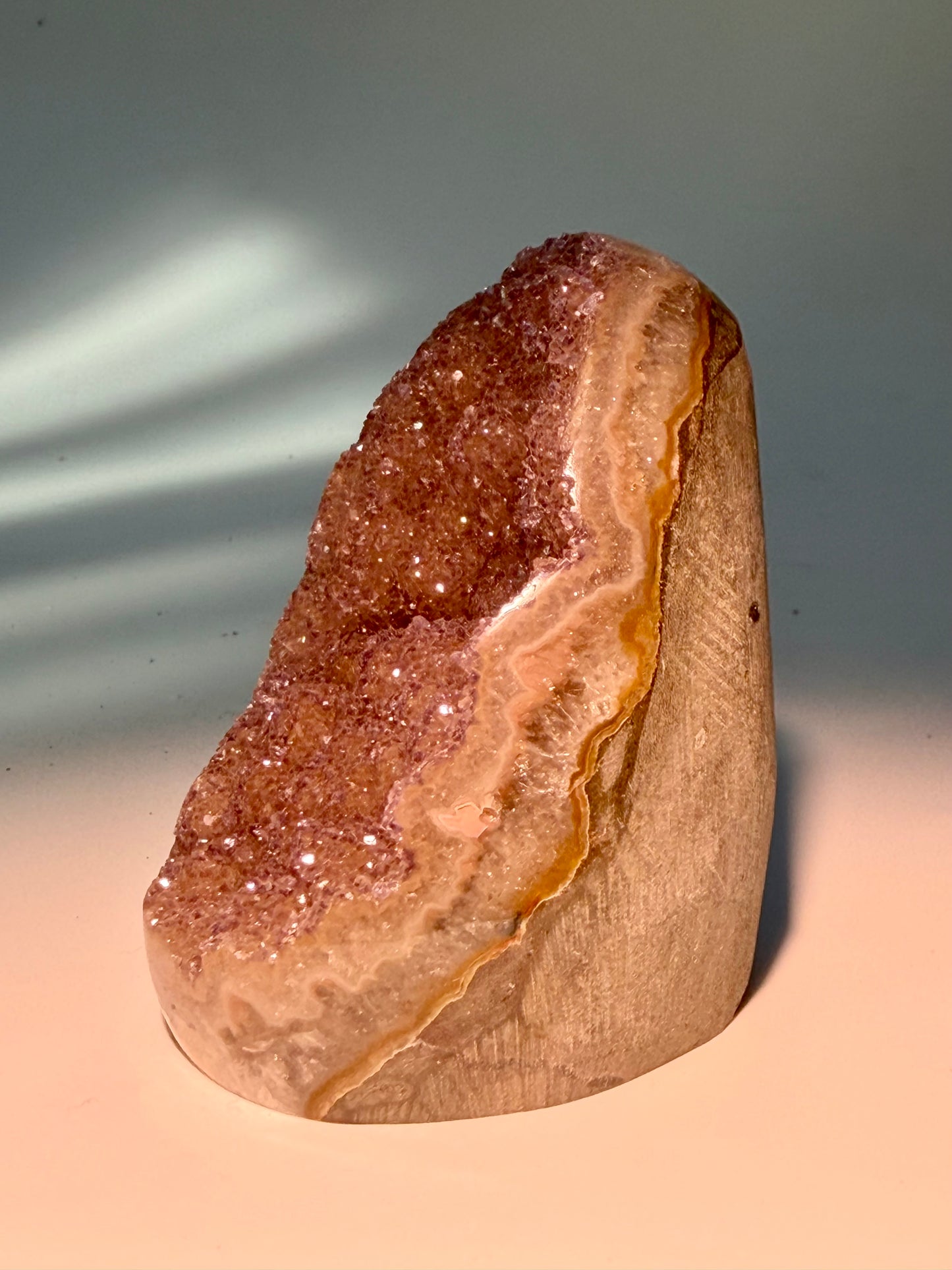 Rainbow Amethyst Cutbase - 6.5cm, 181g