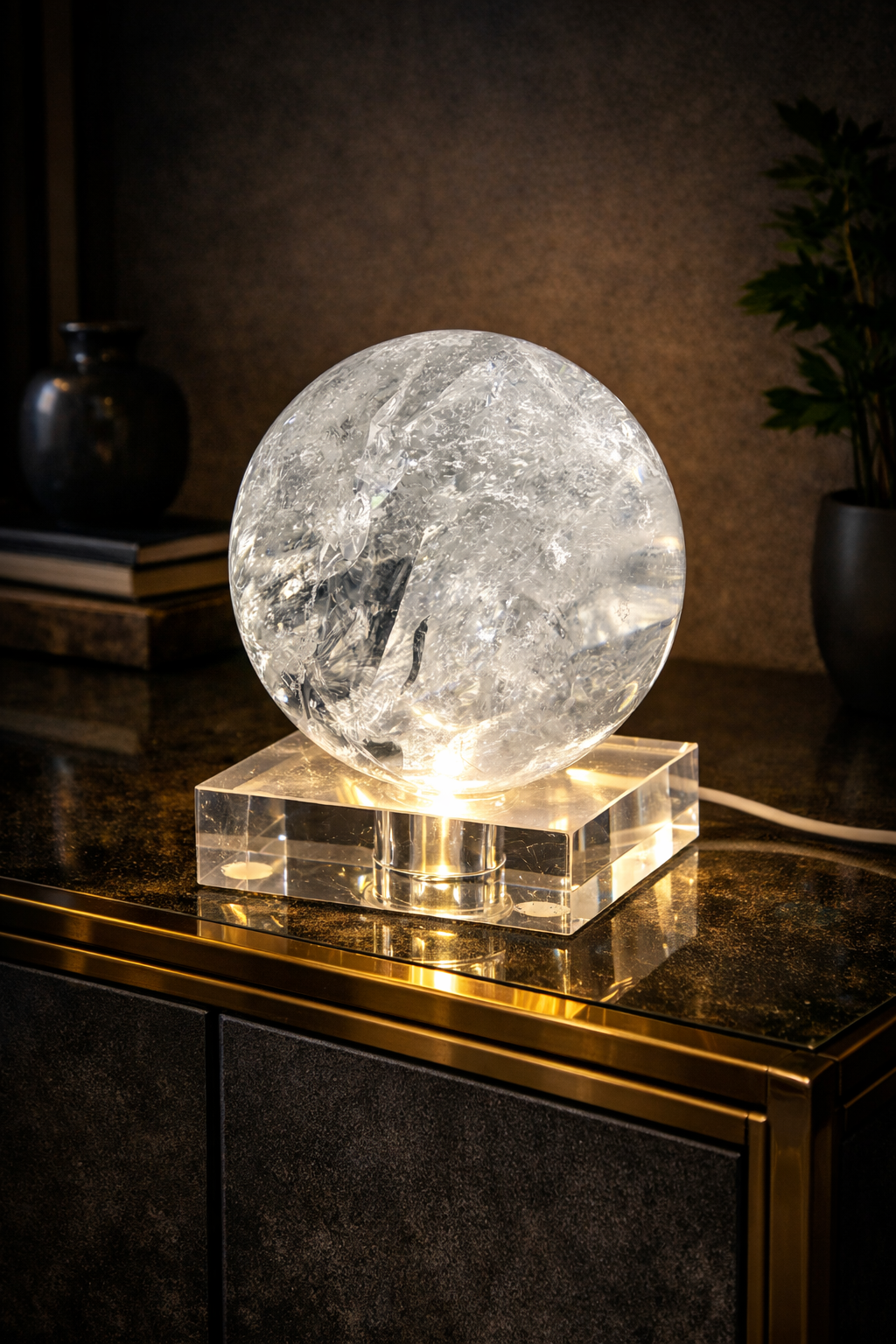 Acryl-LED-Basislampe für Kristalle & Kugeln