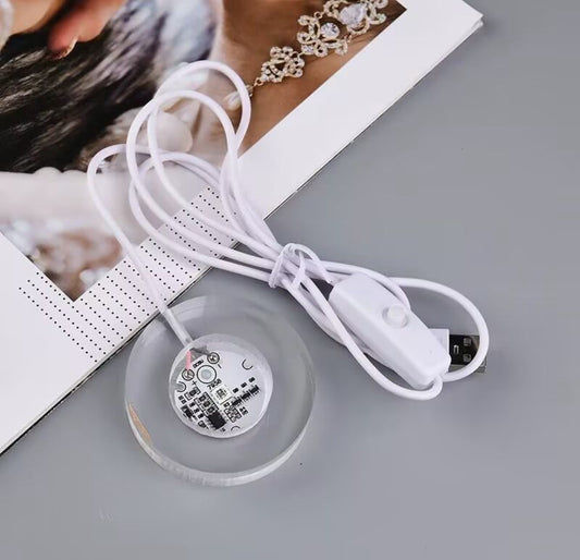 Acryl-LED-Lampe für Kristallkugeln & Spitzen 💎 USB-Anschluss