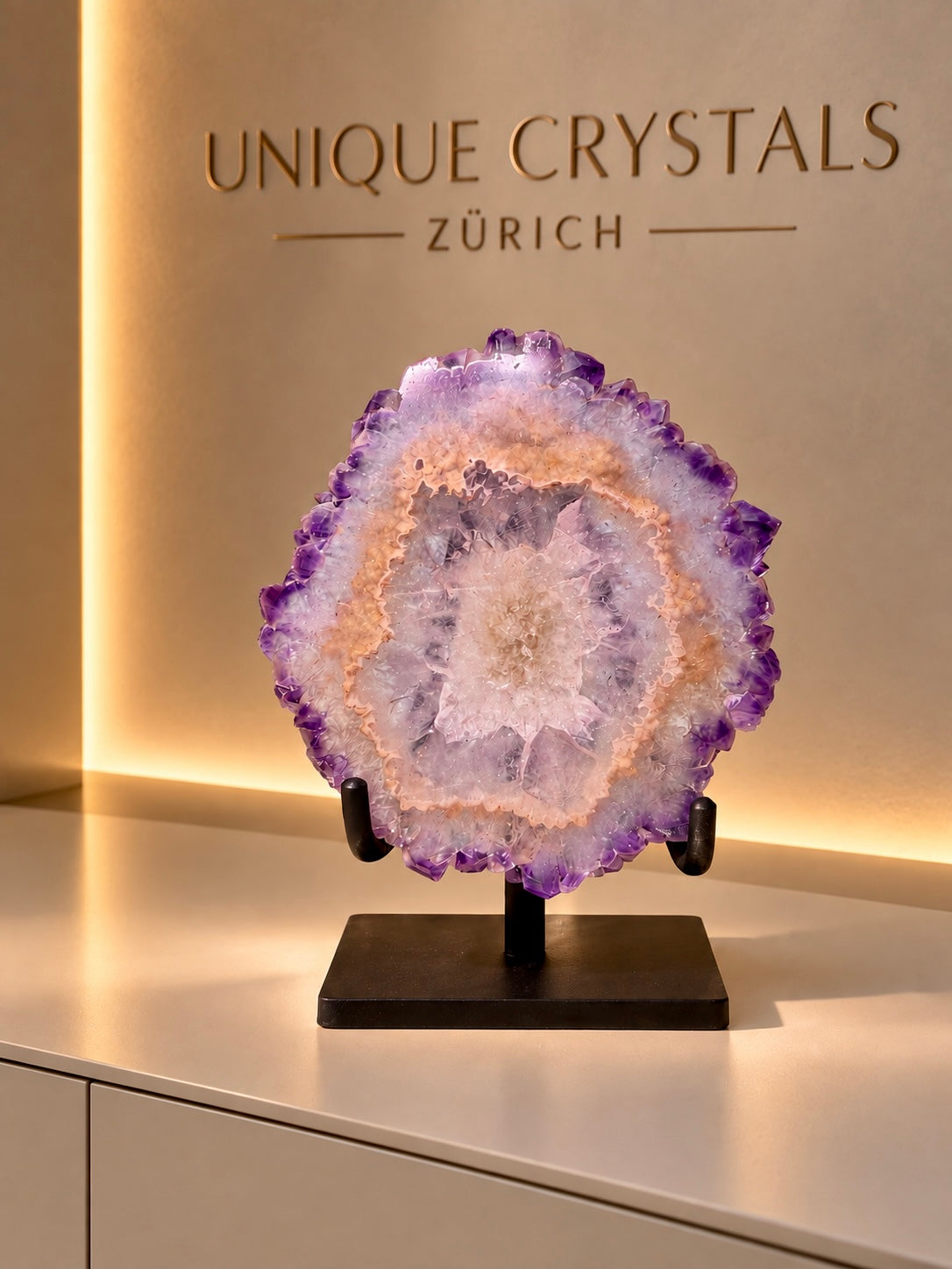 Amethyst-Blumen aus Uruguay – Premium Stalaktiten-Blüten & Amethyst-Sonnen