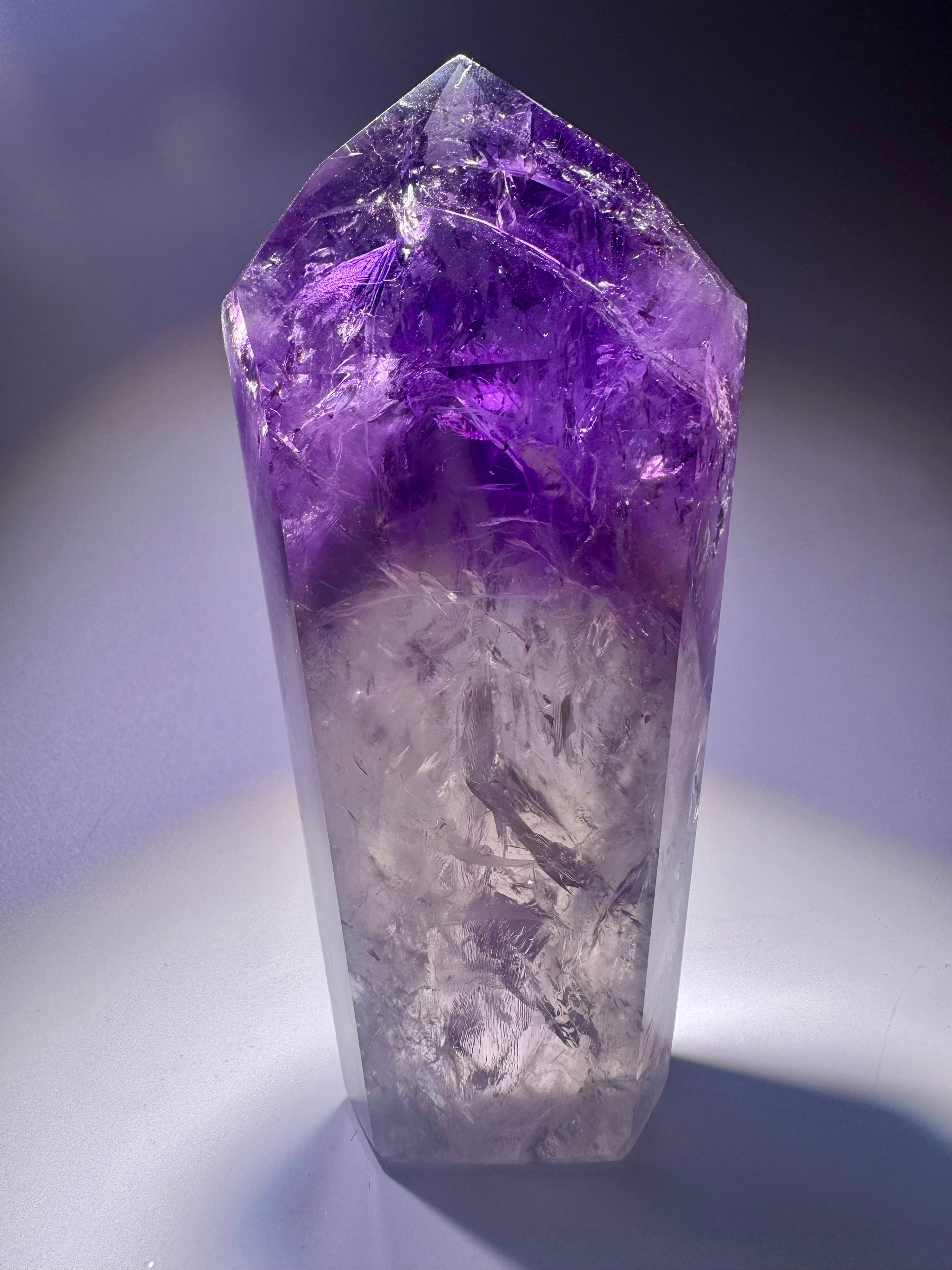 Amethyst Citrin Spitze naturbelassen – Brasilien Unikat