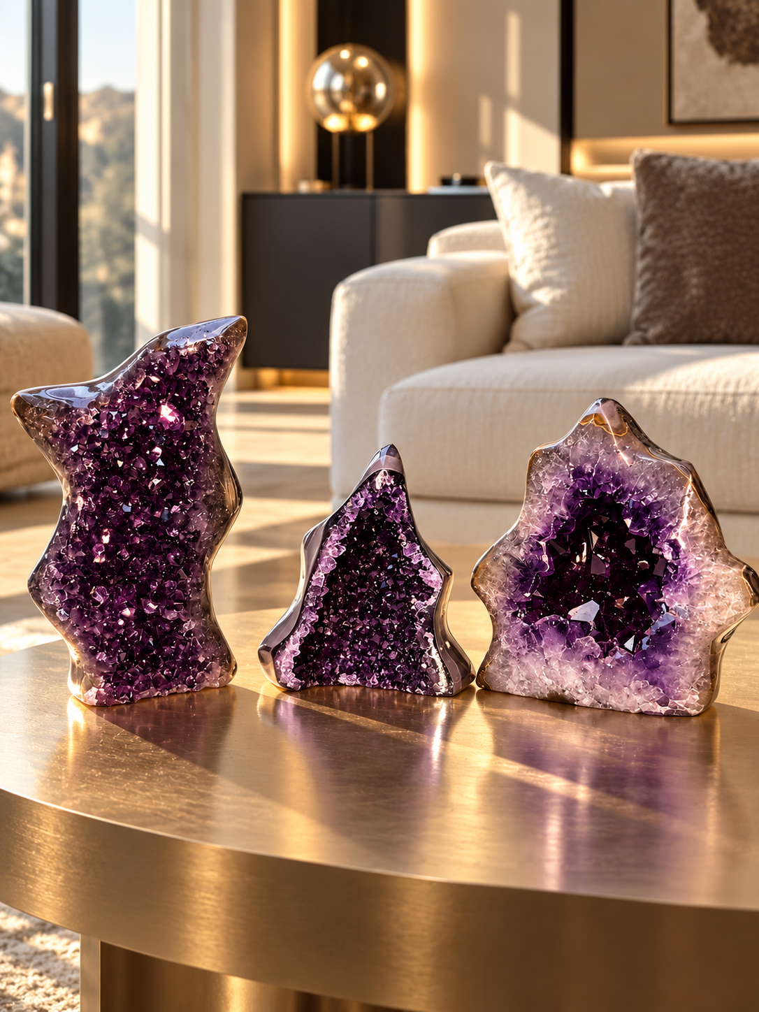 Amethyst Geode Extra Qualität tiefviolett – 9,7 cm, ca. 528 g
