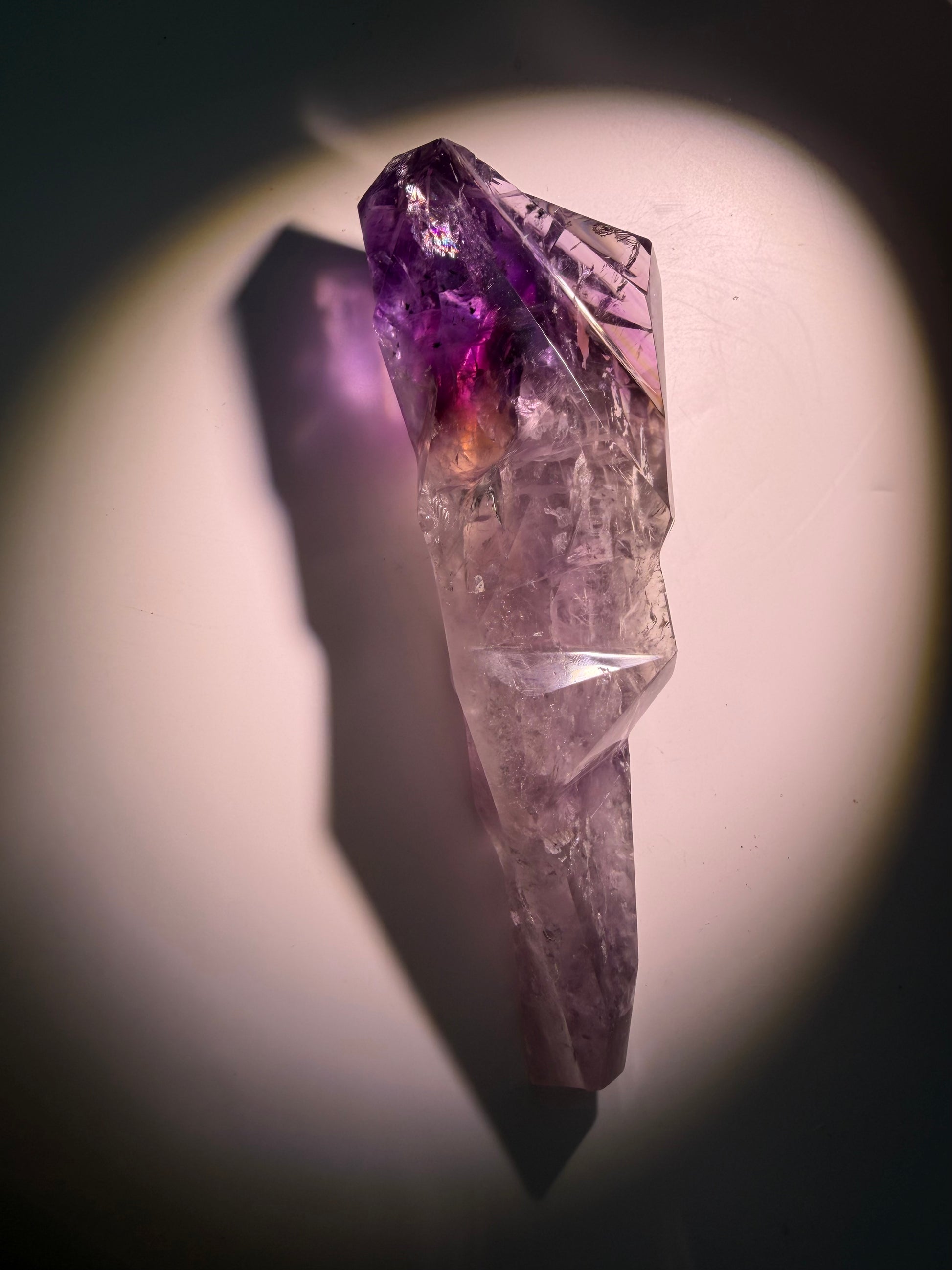 Amethyst Kristallzahn aus Ametrin 16,5 cm handgeschliffen