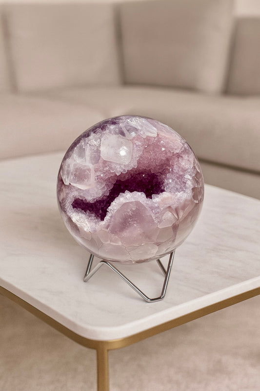 Amethyst Kugel Brasilien 12 cm – 3.19 kg | Sugary Kristallkugel, Extra Qualität